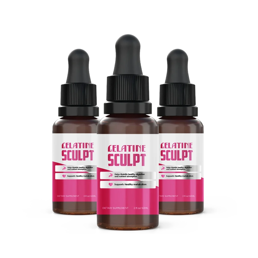 Gelatine Sculpt 3-Bottle Pack – Weight Management & Metabolic Wellness Formula